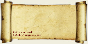 Valentina Simjanović vizit kartica